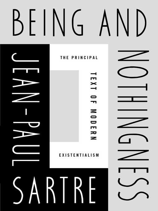 Title details for Being and Nothingness by Jean-Paul Sartre - Wait list